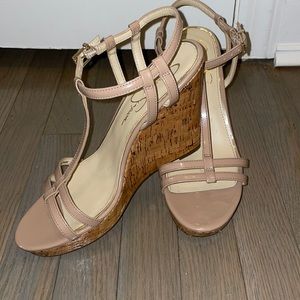 Jessica Simpson Nude Wedges